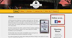 Desktop Screenshot of carriagecafe.com.au